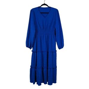 Elegant Blue Maxi Dress